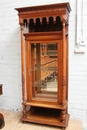 Henri II style Display cabinet in Walnut, France 19th century