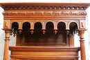 Henri II style Display cabinet in Walnut, France 19th century