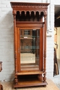 Henri II style Display cabinet in Walnut, France 19th century