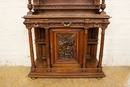 Henri II style Cabinet in Walnut, France 19th century