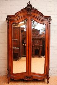 Walnut Louis XV armoire 19th c.