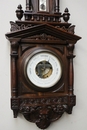 Renaissance style Barometer in Walnut, France 19th century