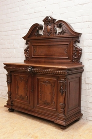 walnut renaissance cabinet