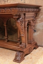 Renaissance style Table in Walnut, France 19th century