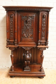 Walnut renaissance credenza