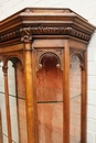 Renaissance style Display cabinet in Walnut, France 19th century