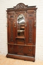 Renaissance style Hall tree  in Walnut, France 19th century